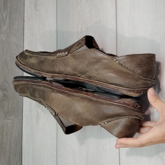 Olukai Mens Moloa Leather Loafer Slip on shoes sz 13 - Picture 10 of 14